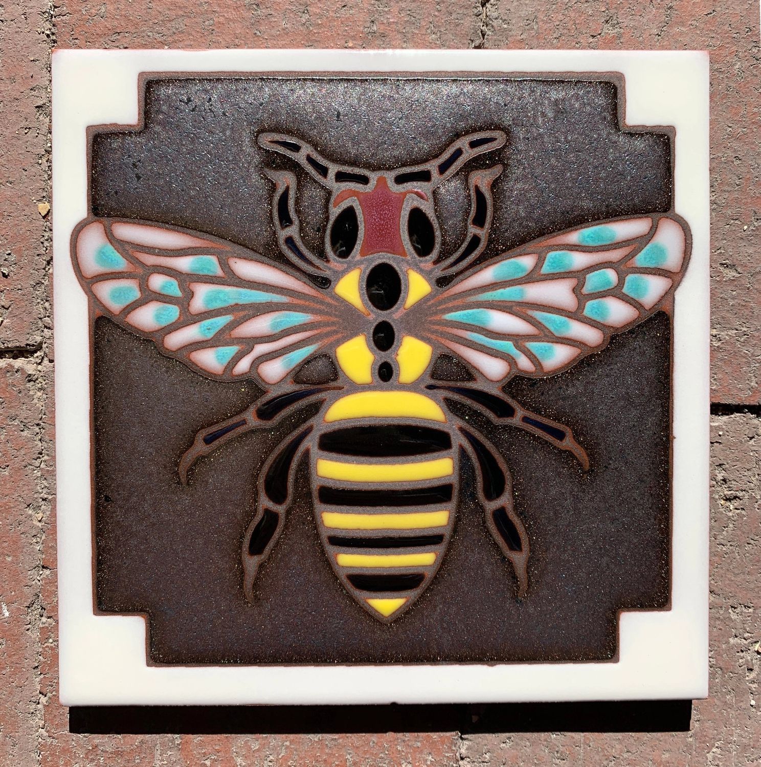 6X6 TILE - BEE- SILVER