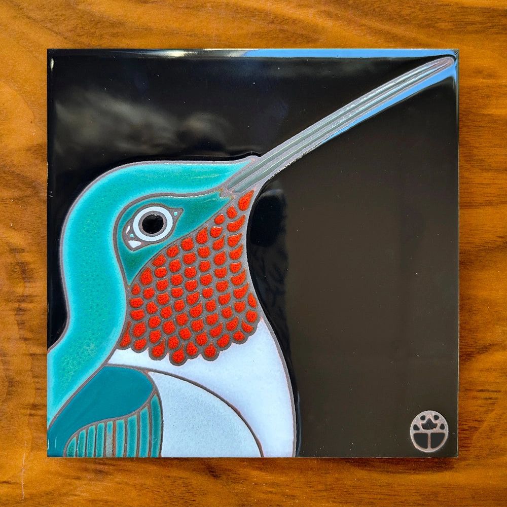 6X6 TILE - HUMMINGBIRD