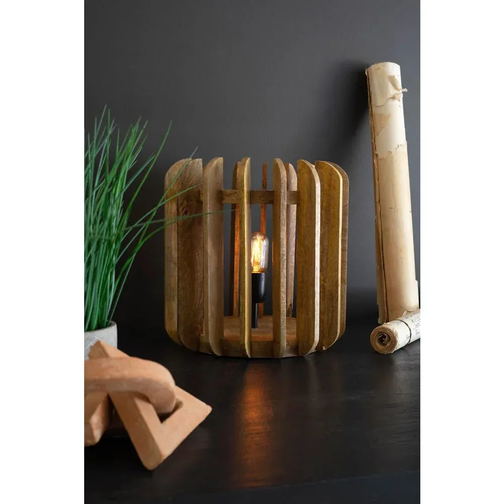TABLE LAMP - WOODEN SLATS