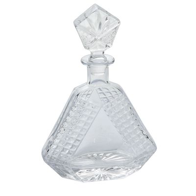 BAUDELAIRE DECANTER CLEAR 7&quot;X 3&quot;X 10.5&quot;