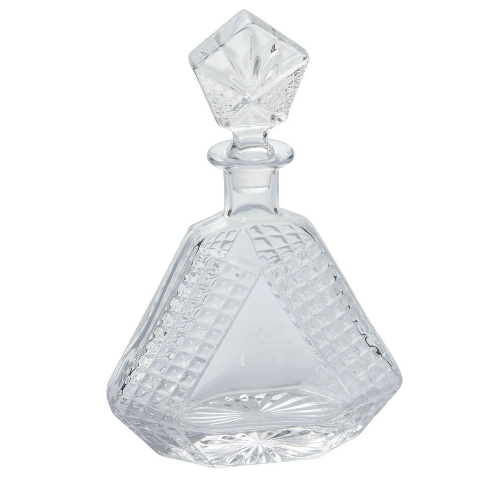BAUDELAIRE DECANTER CLEAR 7&quot;X 3&quot;X 10.5&quot;