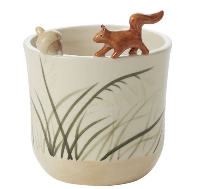Autumn Critter Pot - Squirrel
