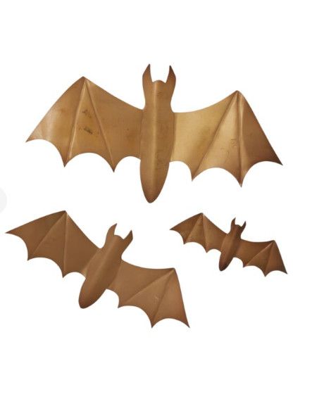 Winged Bat Wall Decor S/3