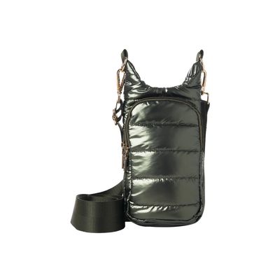 ARMY GREEN SHINY HYDROBAG W/ ARMY GREEN SOLID STRAP