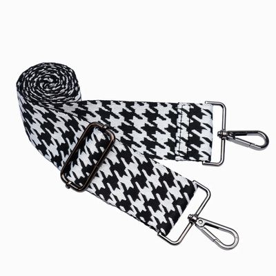 HOUNDSTOOTH INTERCHANGEABLE STRAP W/ GUNMETAL HARDWARE