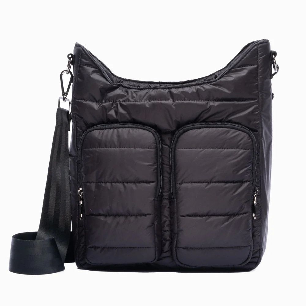 BLACK MATTE  HYDRODOUBLE CROSSBODY BAG