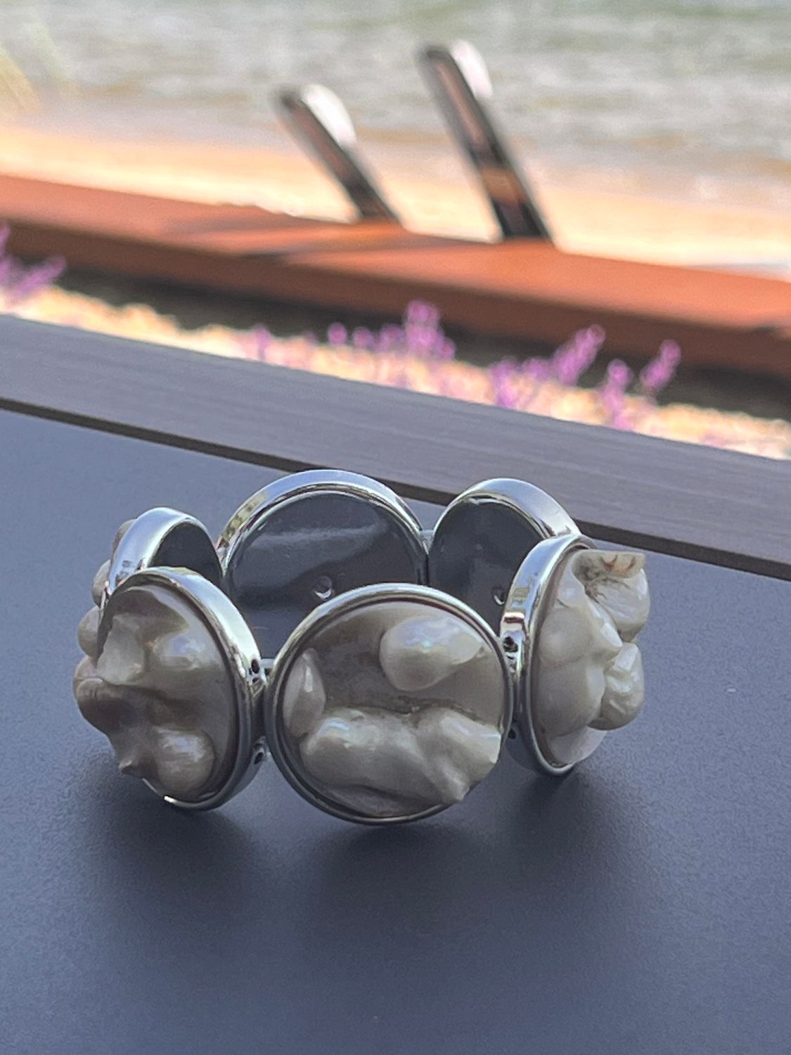 MABE PEARL STRETCH BRACELET