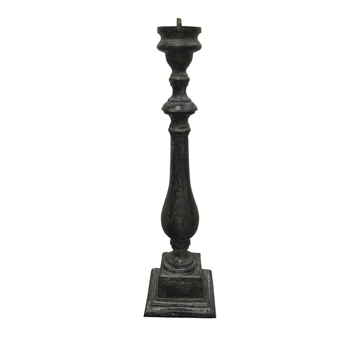Rome Cast Aluminum Spindle Pedestal, 22&quot;H