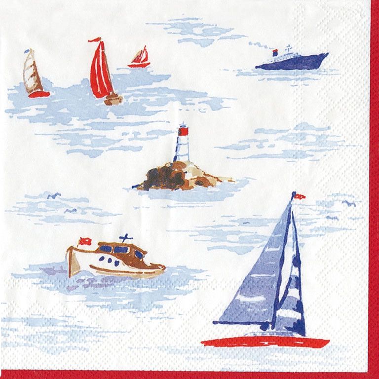 LARGE SUMMER CRUISE NAPKINS - 20PK