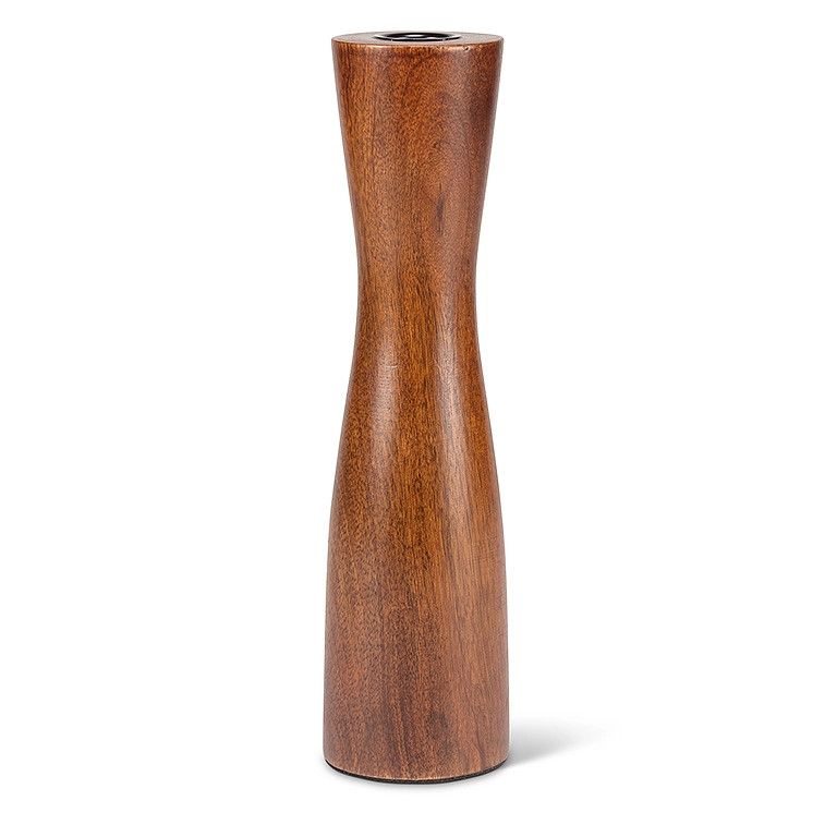 Tall Slender Taper Holder-Brown -10&quot;H