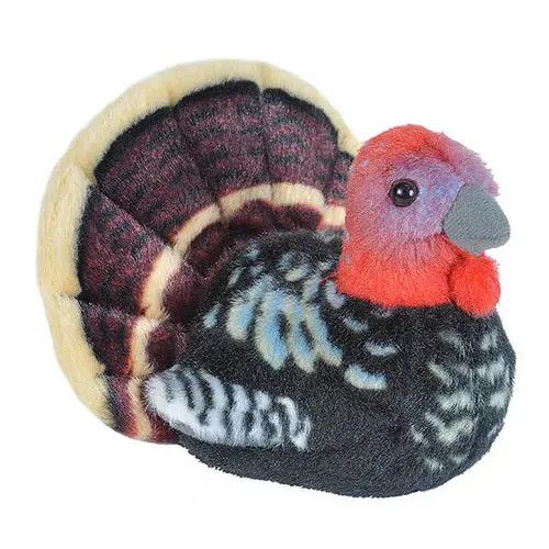 Audubon II Wild Turkey Stuffed Animal W Sound 5.5&quot;