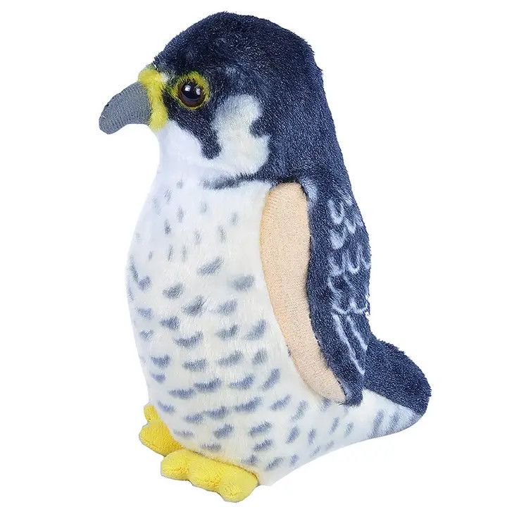 Audubon II Peregrine Falcon Stuffed Animal W Sound 5.5&quot;