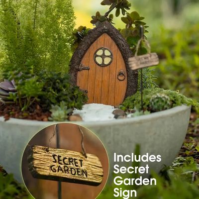 FD003 Fairy Door with Light and Windows – Glow in the Dark