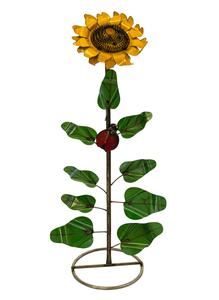 MEDIUM SUNFLOWER W/ LADYBUG ON ROUND BASE #2 (20&quot; X 12&quot; X 44&quot;)