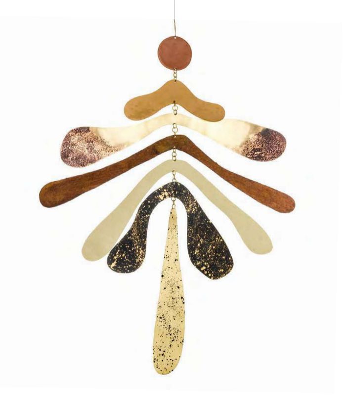 AQUA VIVA MOBILE LARGE - GREENS AND GOLD TONES