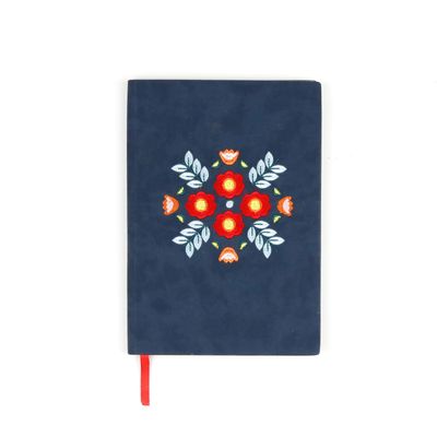 Evelynn Embroidered Layflat Journal Notebook