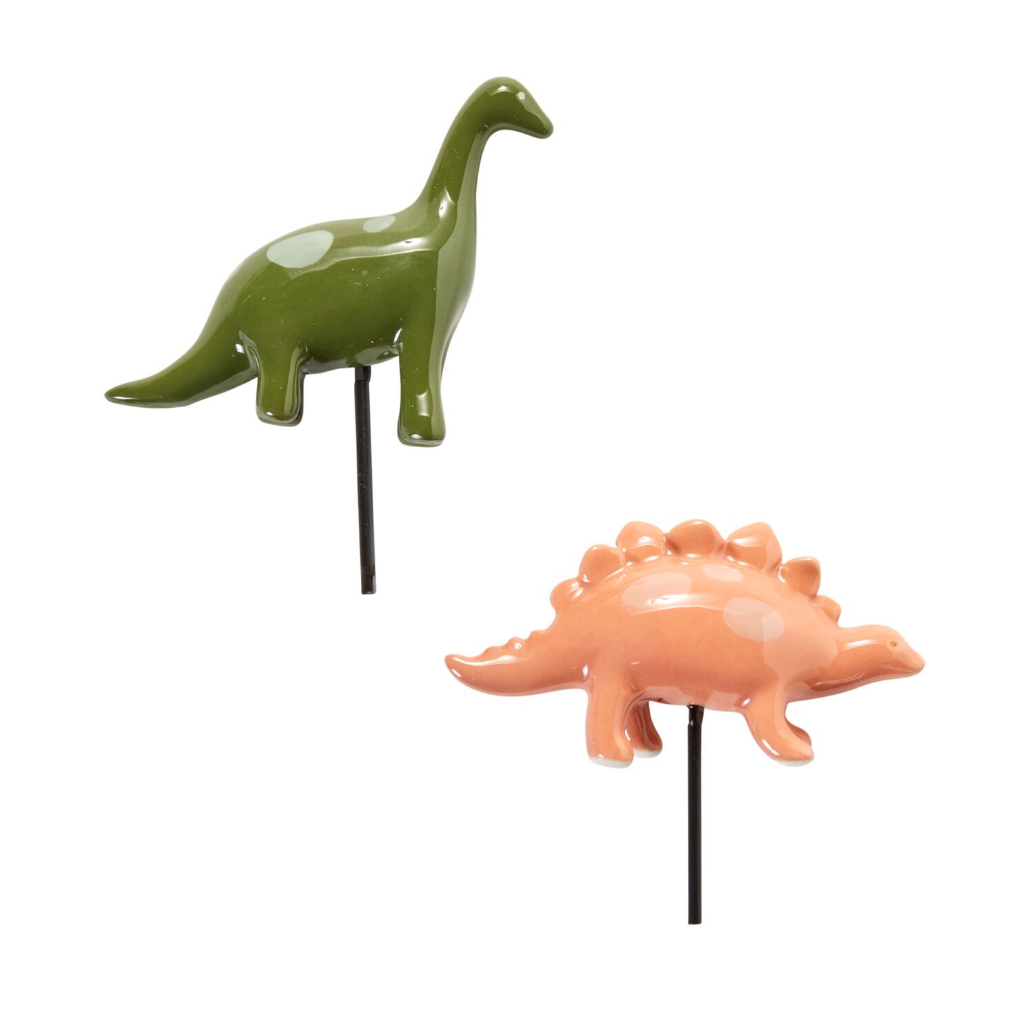 Dinosaur Friends Plant Sticks - Asst. Green or Peach