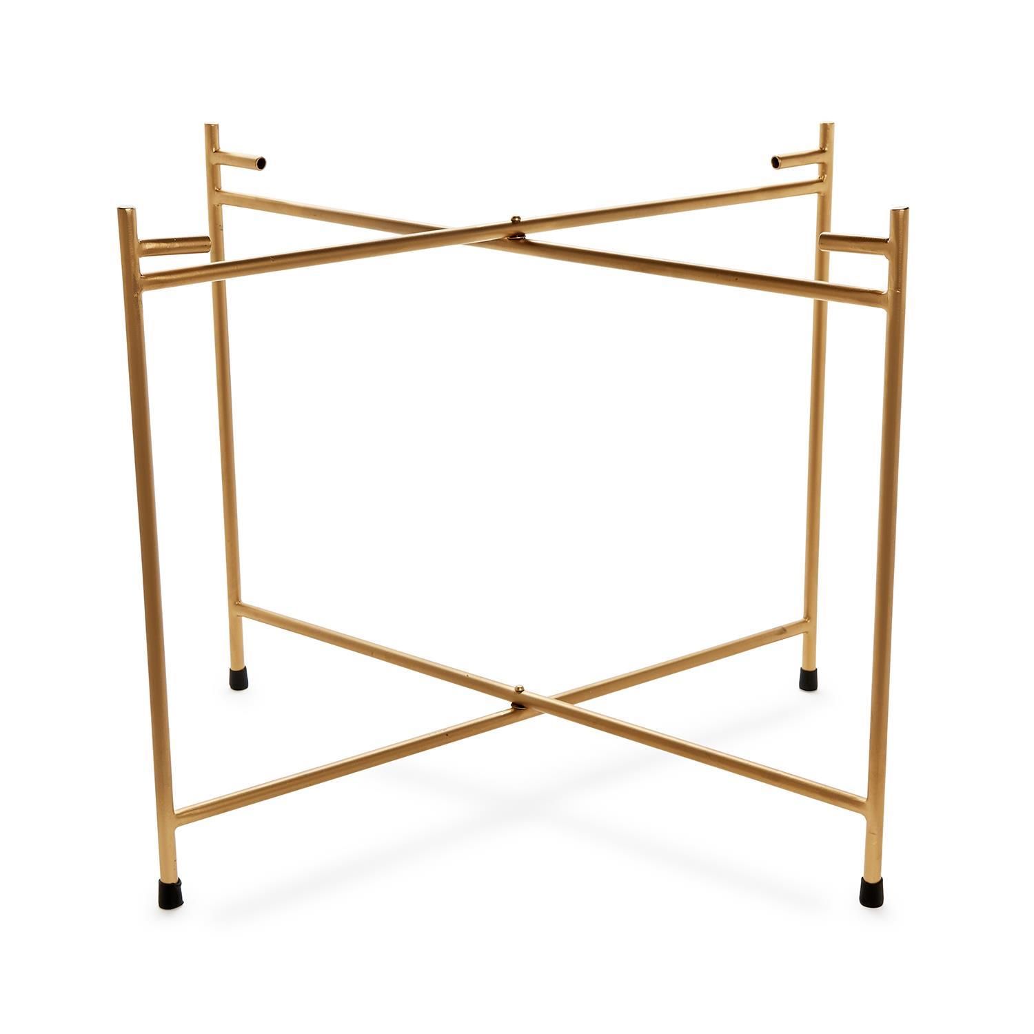 GOLD &quot;X&quot; TRAY STAND FOR TRAY TABLE