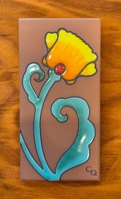3&quot;X6&quot; TERRA COTTA POPPY - RIGHT