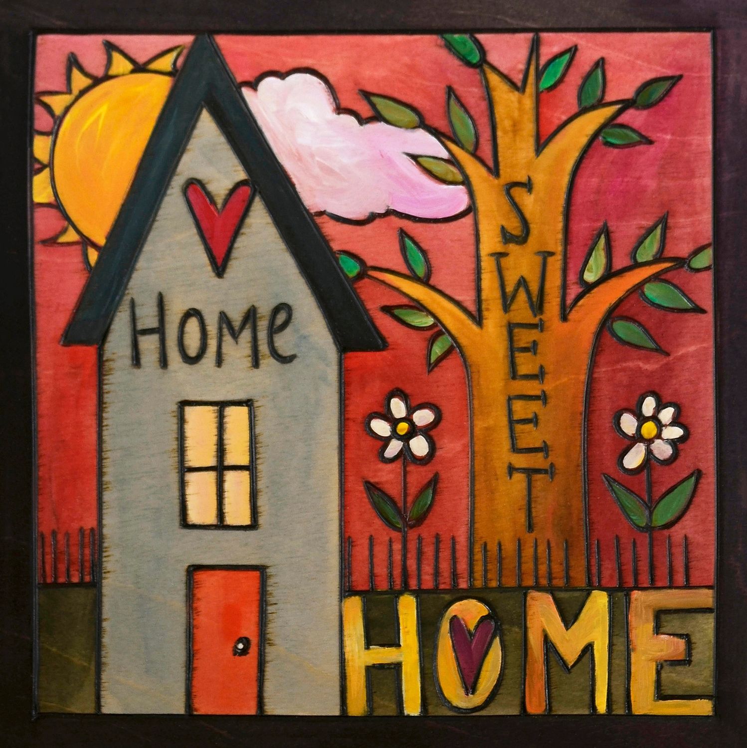 &quot;Everybody’S Home&quot; Wall Art- 6x6 Home Sweet Home