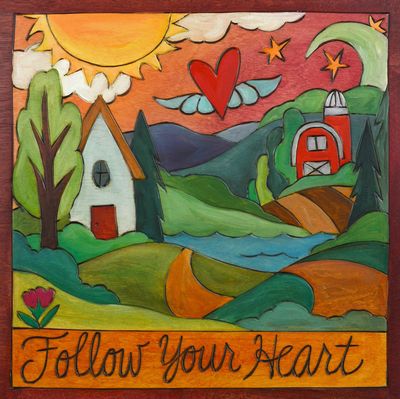 &quot;Fly Over Country&quot; Wall Art - 9x9 Follow Your Heart