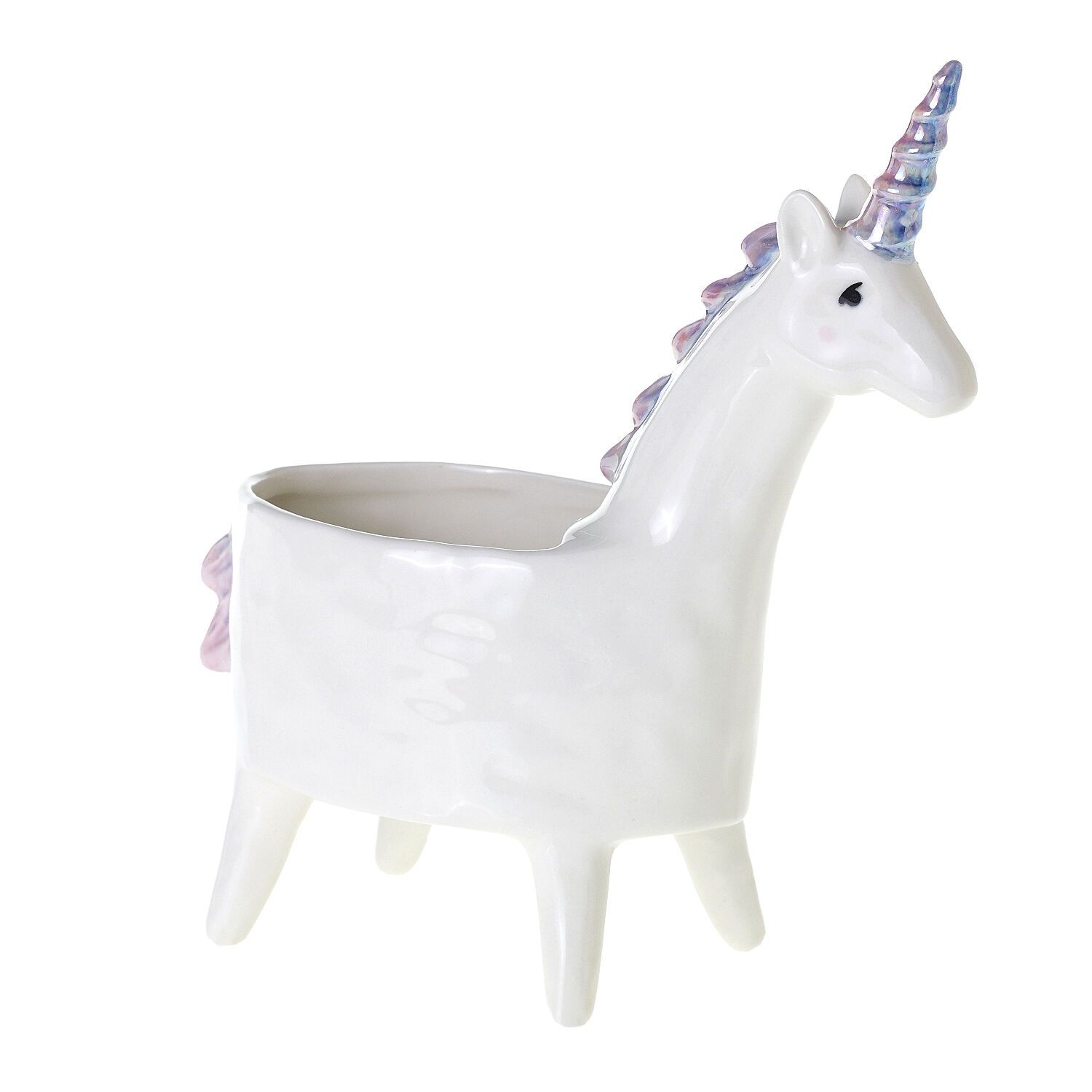 Lolly Unicorn Planter 8&quot; X 3.5&quot; X 8.5&quot;