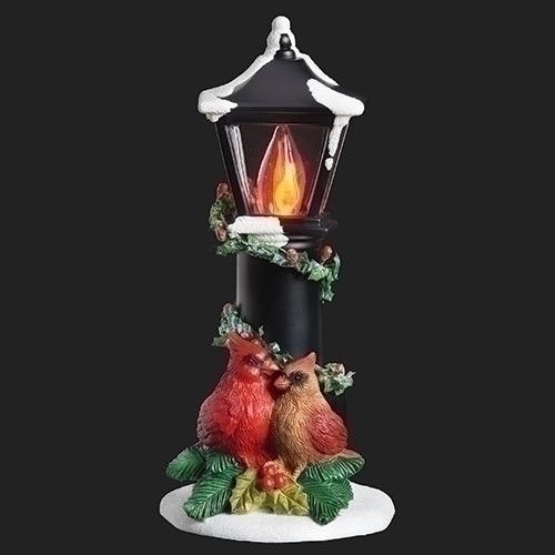 7&quot; H Cardinal Lamp Post Night Light / Swivel Plug / Flicker Bulb