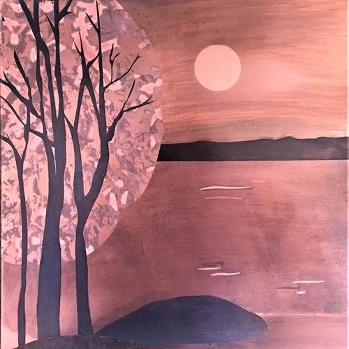 LAKESIDE COPPER WALL ART 10&quot; X 10&quot;