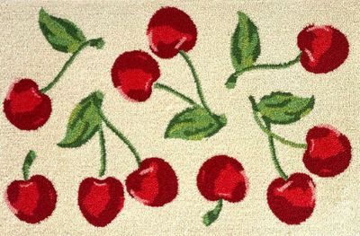 INDOOR / OUTDOOR RUG  WHITE CHERRY 24X36&quot;