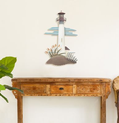 CAPE MAY LIGHTHOUSE METAL WALL SCULPTURE