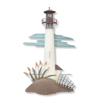 CAPE MAY LIGHTHOUSE METAL WALL SCULPTURE CA762