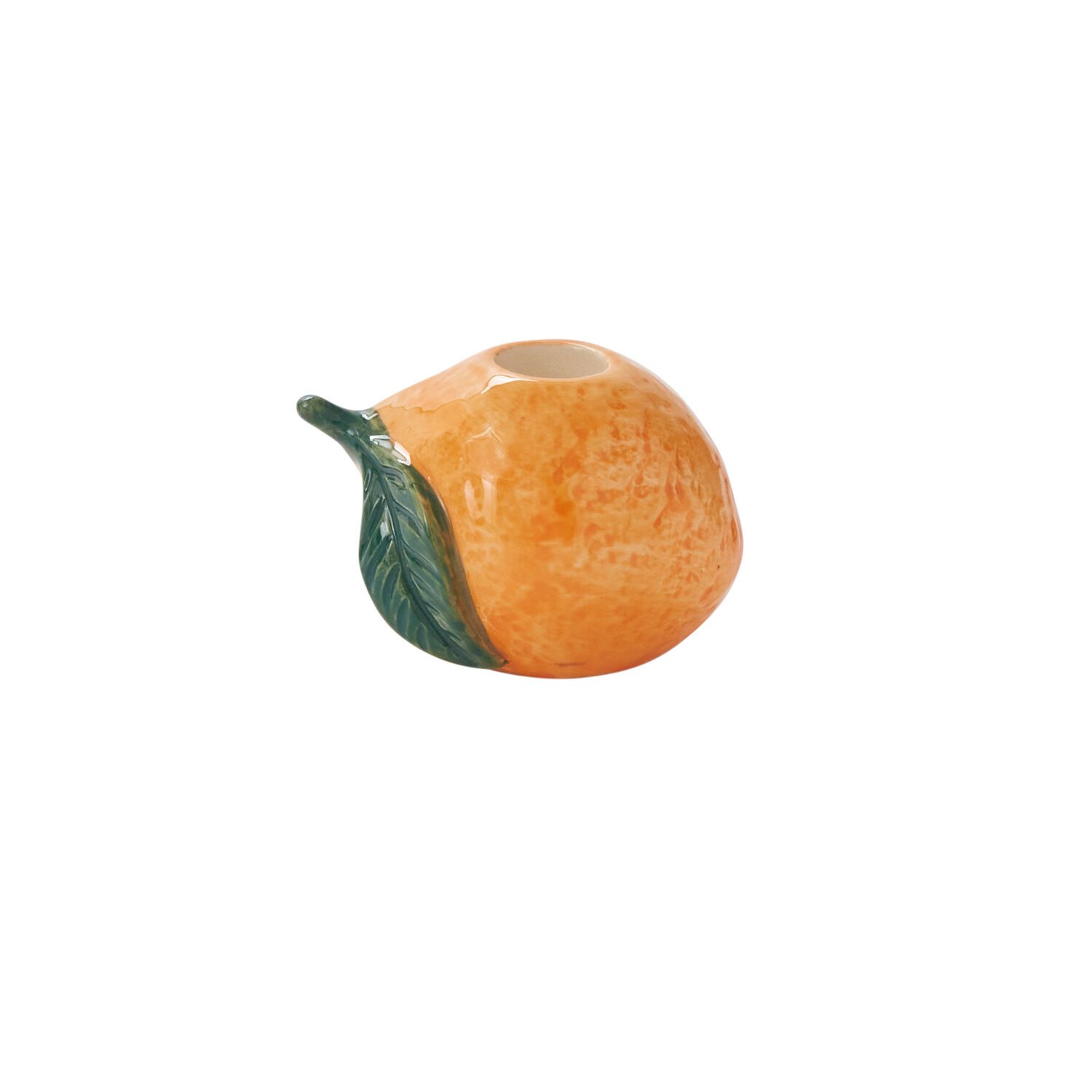 FRESH FRUIT CANDLEHOLDER - ORANGE