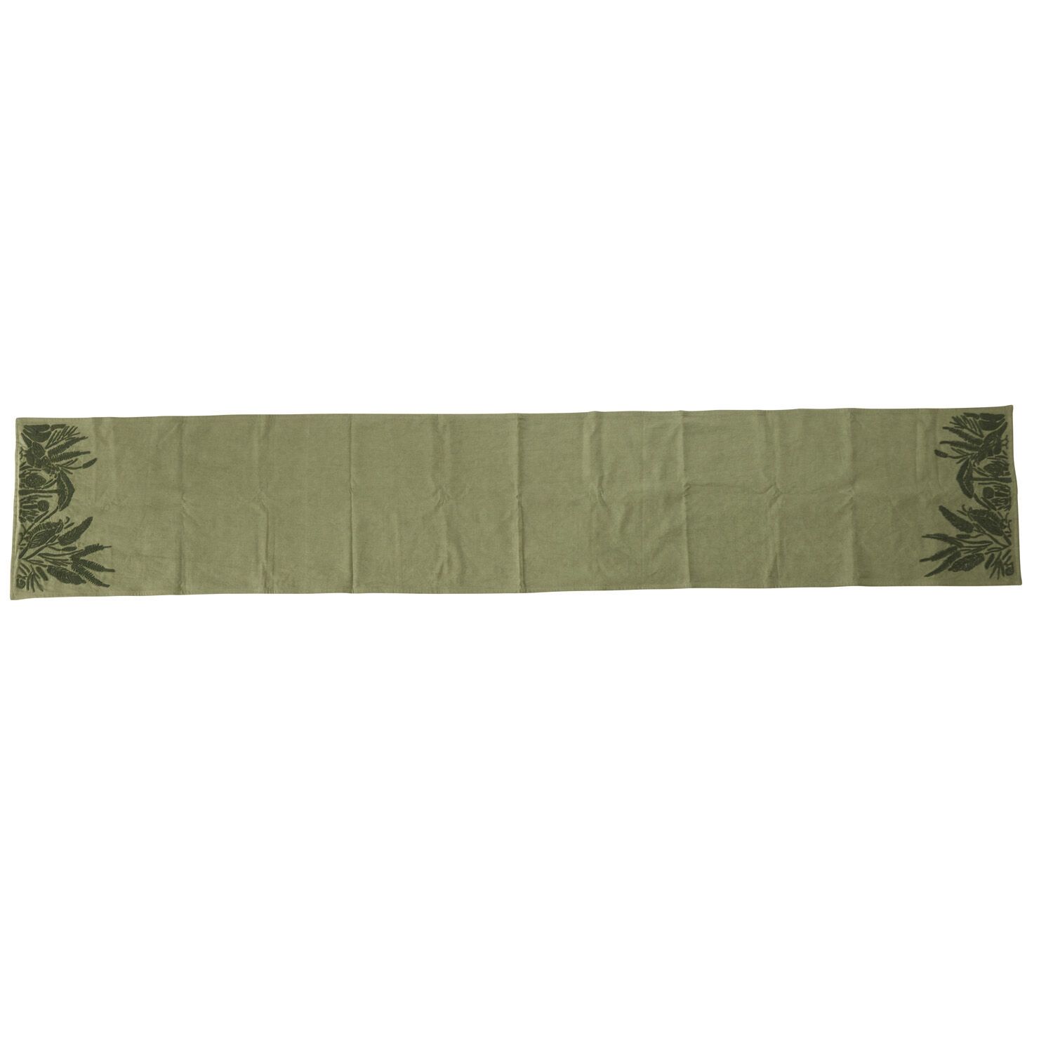TABLE RUNNER - GREEN MUSHROOM (90&quot; X 16&quot;)