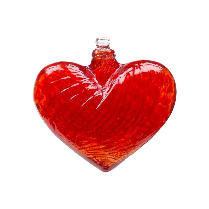 3" HEART ORNAMENT - RED