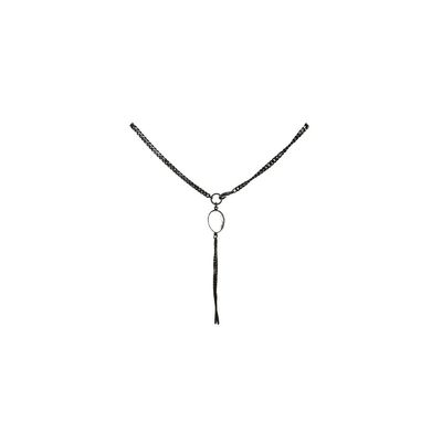 3 Way Drop with Chain &amp; Crystal Quartz Necklace