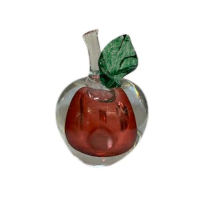 APPLE PAPERWEIGHT FINE CRYSTAL ART