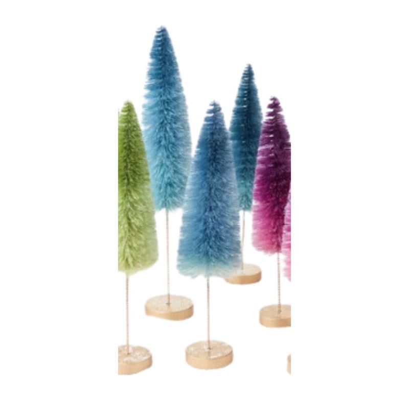 BOTTLE BRUSH TREE BLUE OMBRE MEDIUM