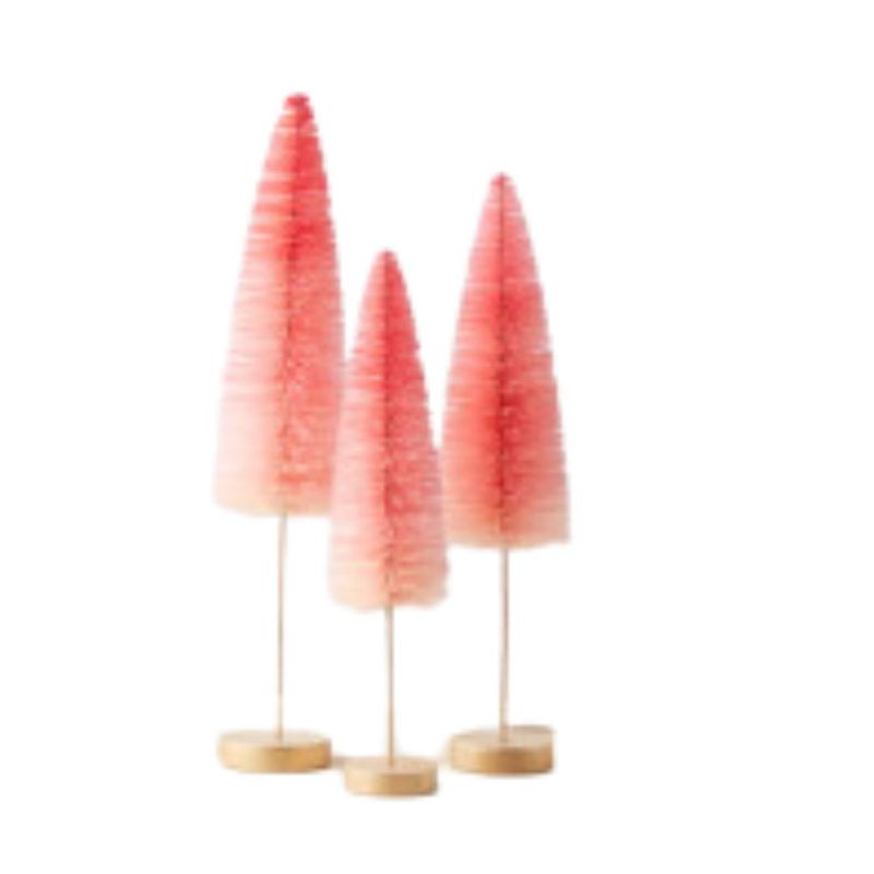 BOTTLE BRUSH TREE PINK OMBRE LARGE