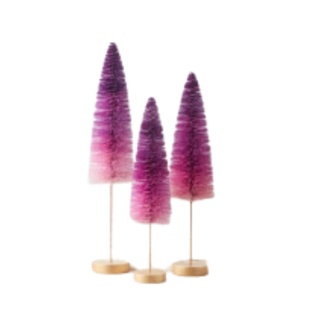 BOTTLE BRUSH TREE PURPLE OMBRE MEDIUM