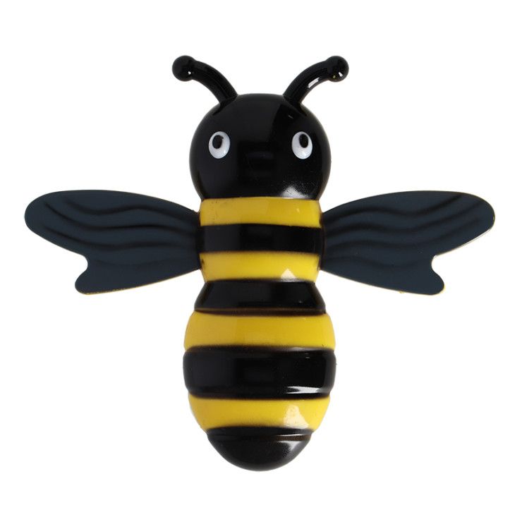 BEE WINDOW THERMOMETER, PLASTIC (YELLOW/BLACK)