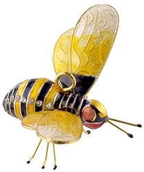 Enamel Articulated Bee Ornament