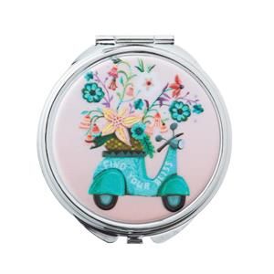 TRINKET / PILL BOX W MIRROR - SCOOT-IN THROUGH LIFE