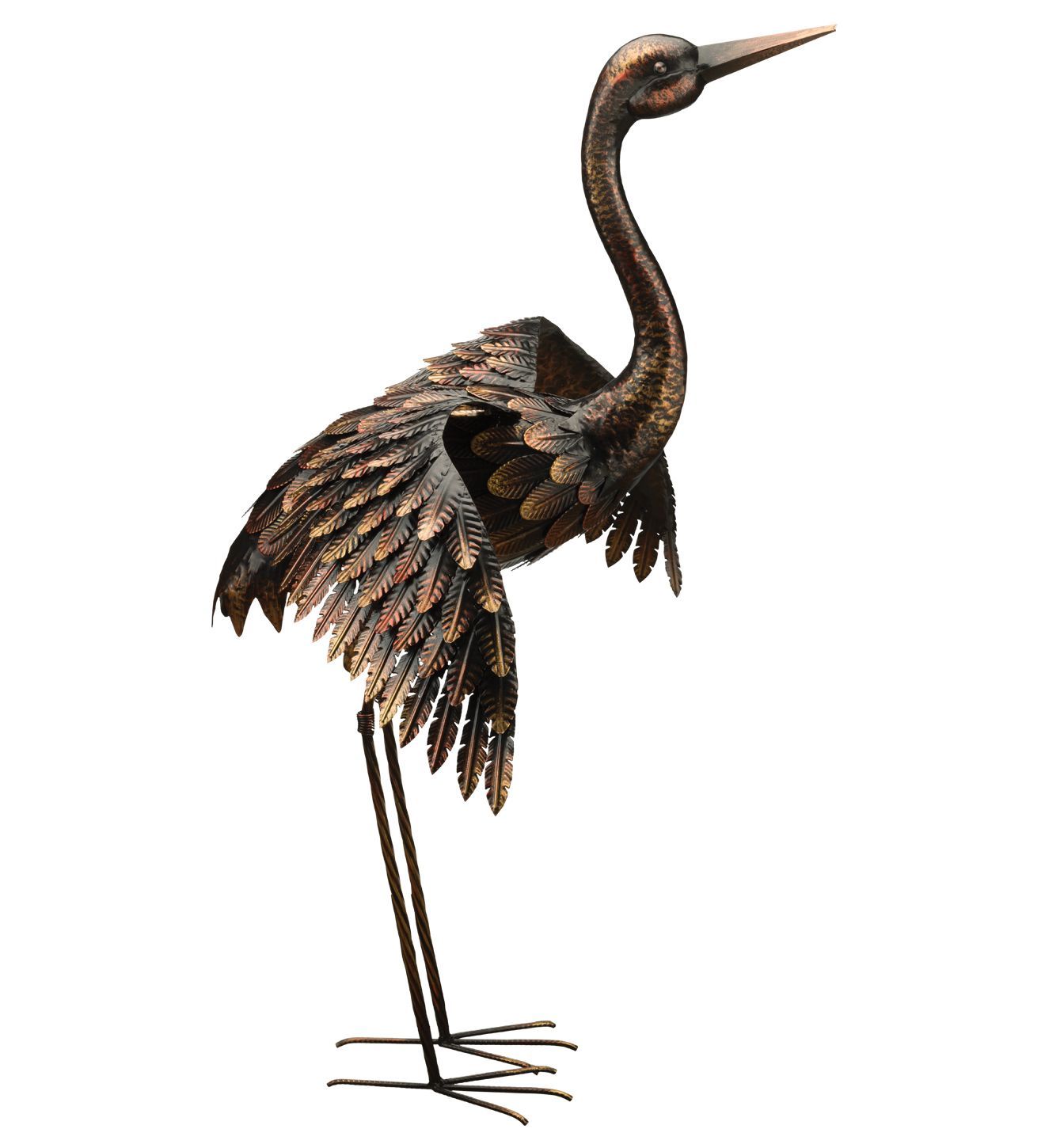 BRONZE CRANE 41 - WINGS OUT