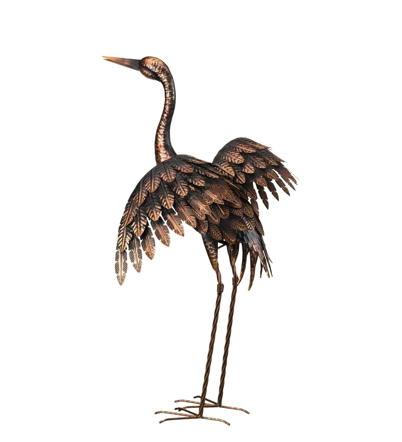 BRONZE CRANE 28 - WINGS OUT