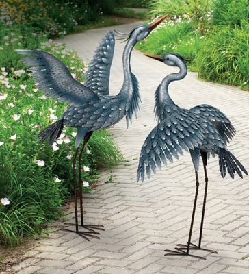 METALLIC BLUE HERON 41- WINGS OUT