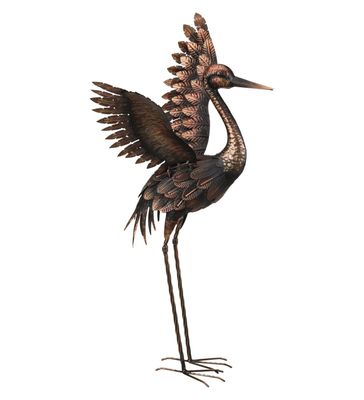 BRONZE CRANE 27 - WINGS UP