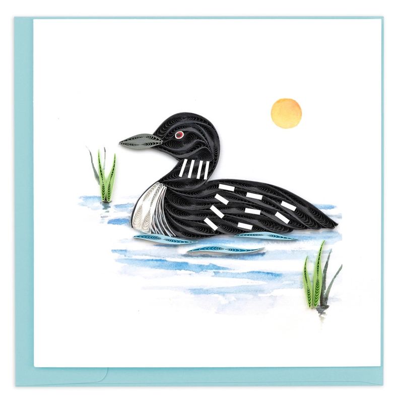 QUILLED GREETING CARD LOON