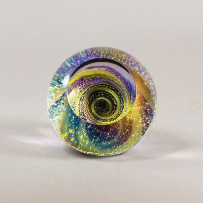 AVENTURINE FIREBALL PAPERWEIGHT