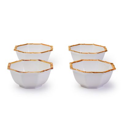 S/4 Bamboo Touch Octagonal Bowls