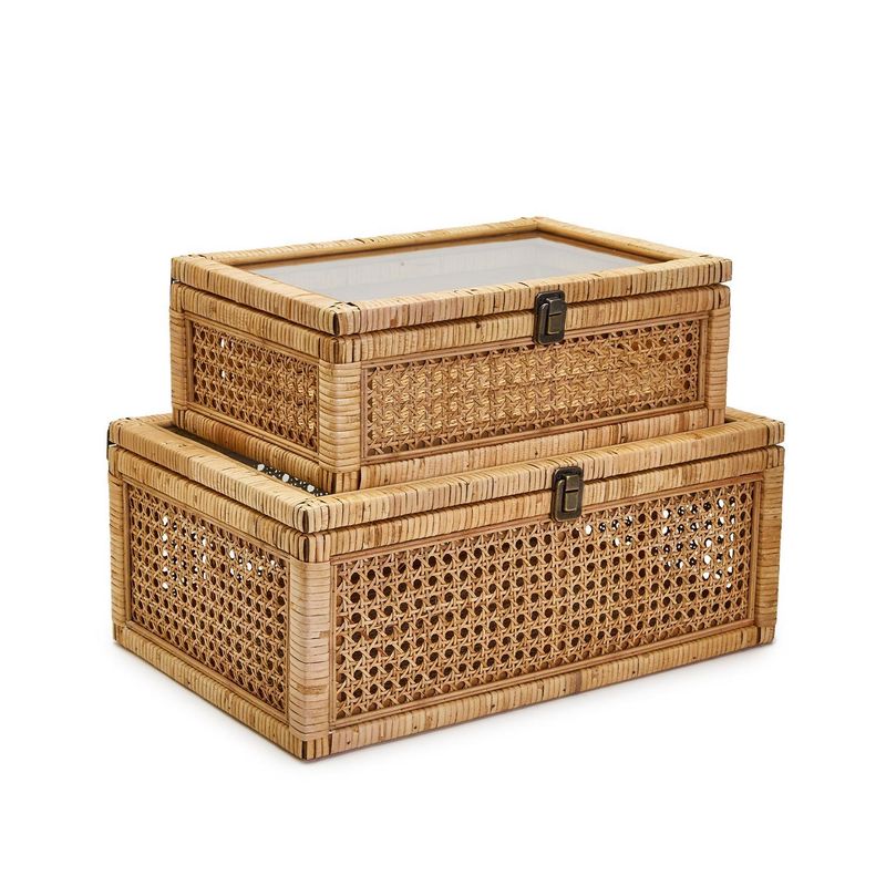 Rattan Decorative Storage Box - Large